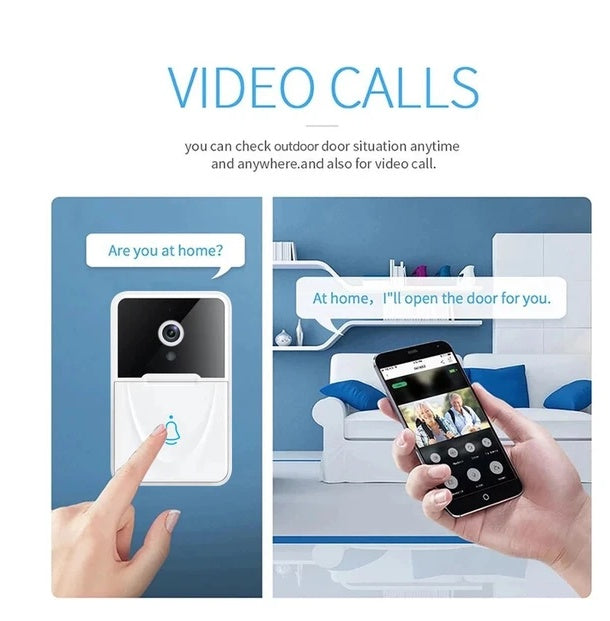 SmartDoor™ Video Doorbell Camera - WiFi Security with 2-Way Audio