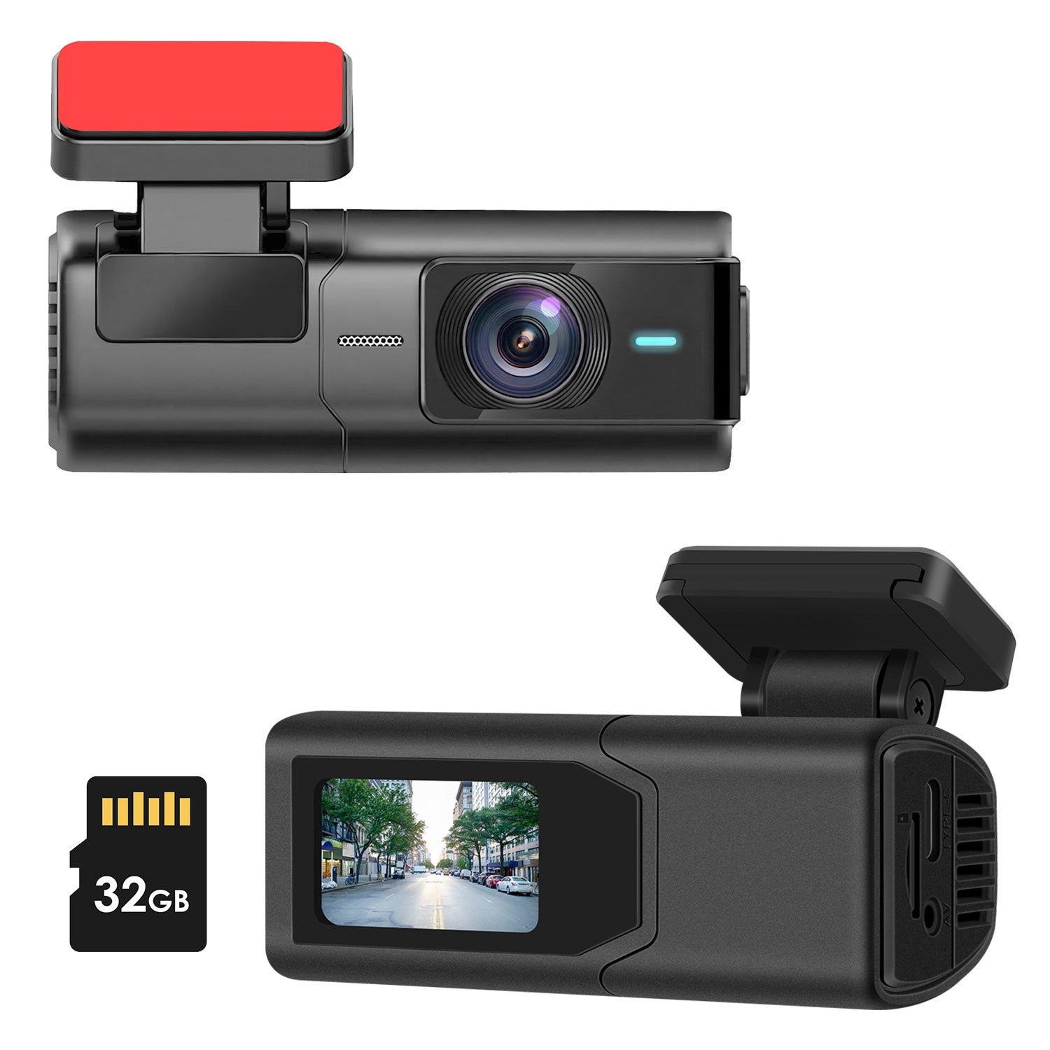 ProDrive™ 2K Dash Cam - Front & Rear Recording with Night Vision
