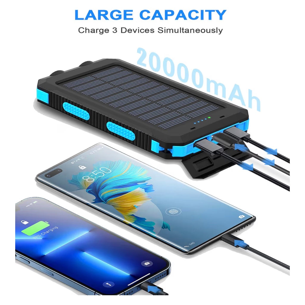 SolarCharge 30,000mAh Power Bank