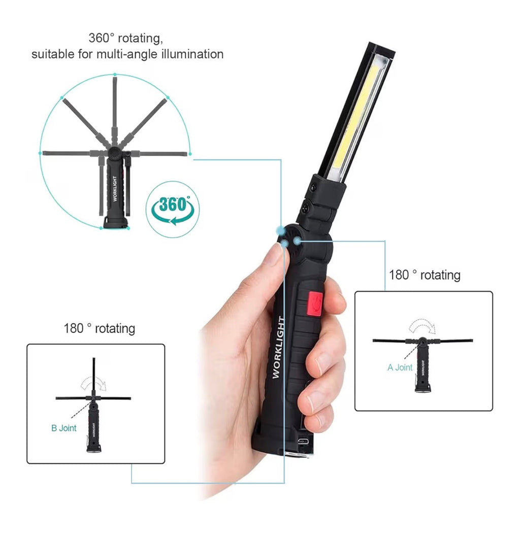 Car Safety Pack - Dash Cam + Work Light Bundle