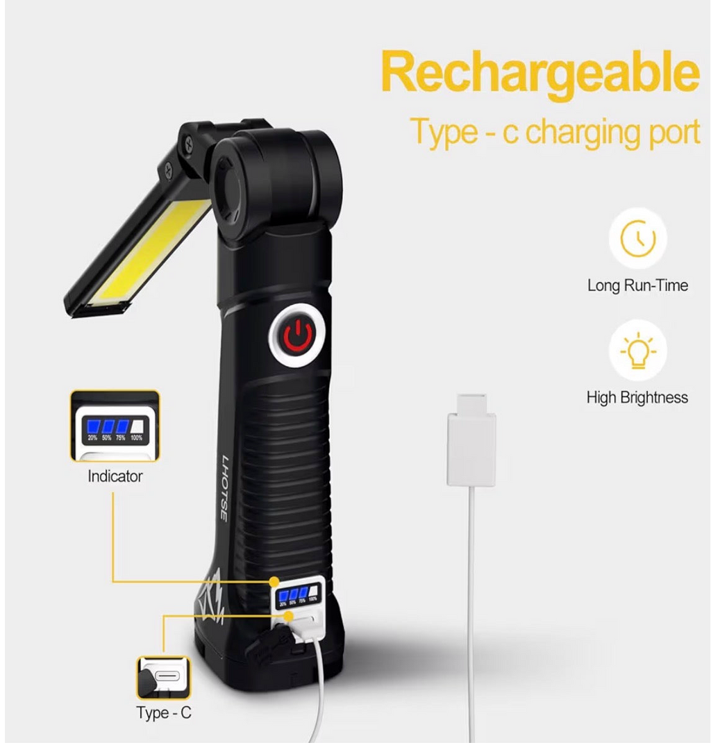 Car Safety Pack - Dash Cam + Work Light Bundle