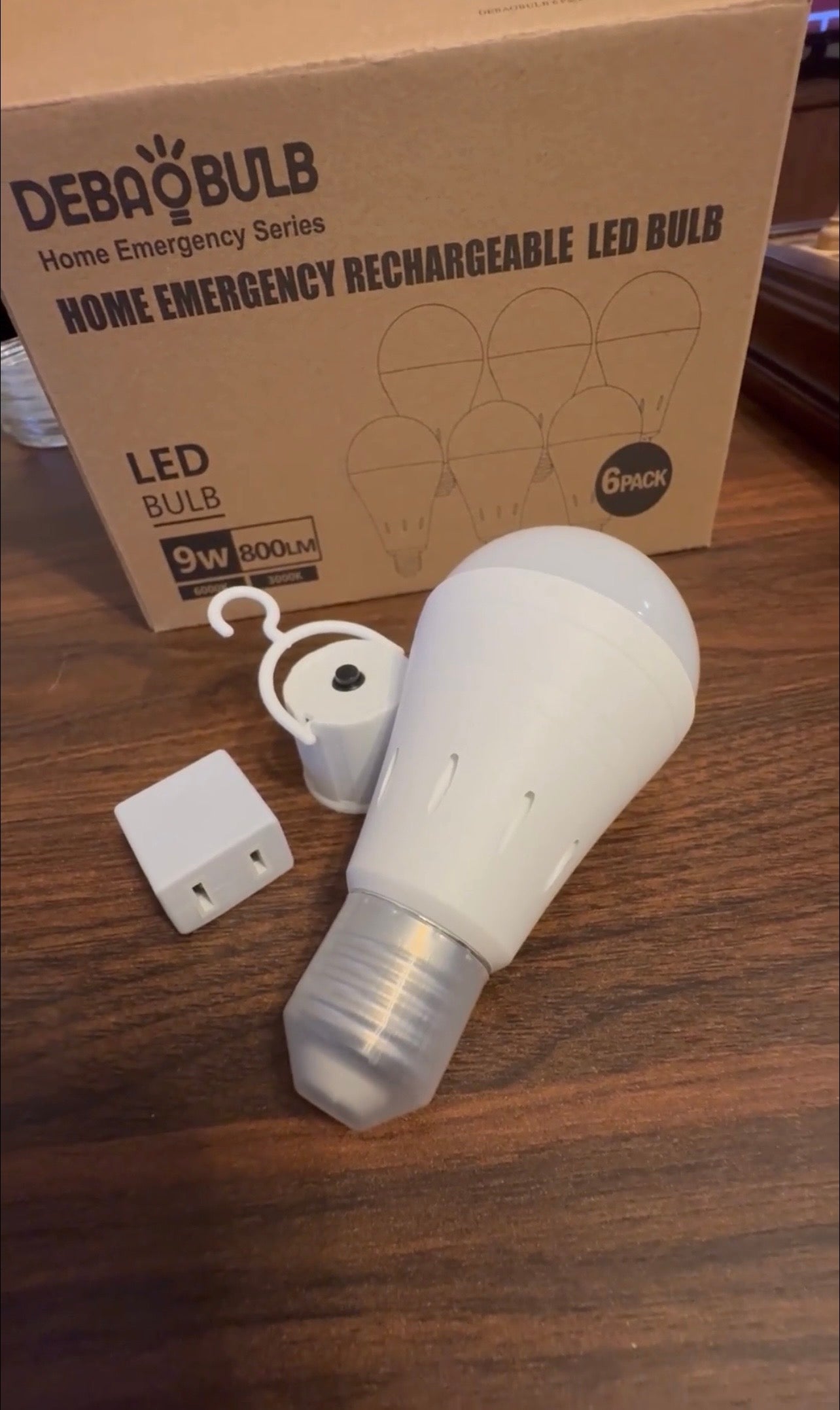 LED Rechargeable Detachable Emergency Bulb Light