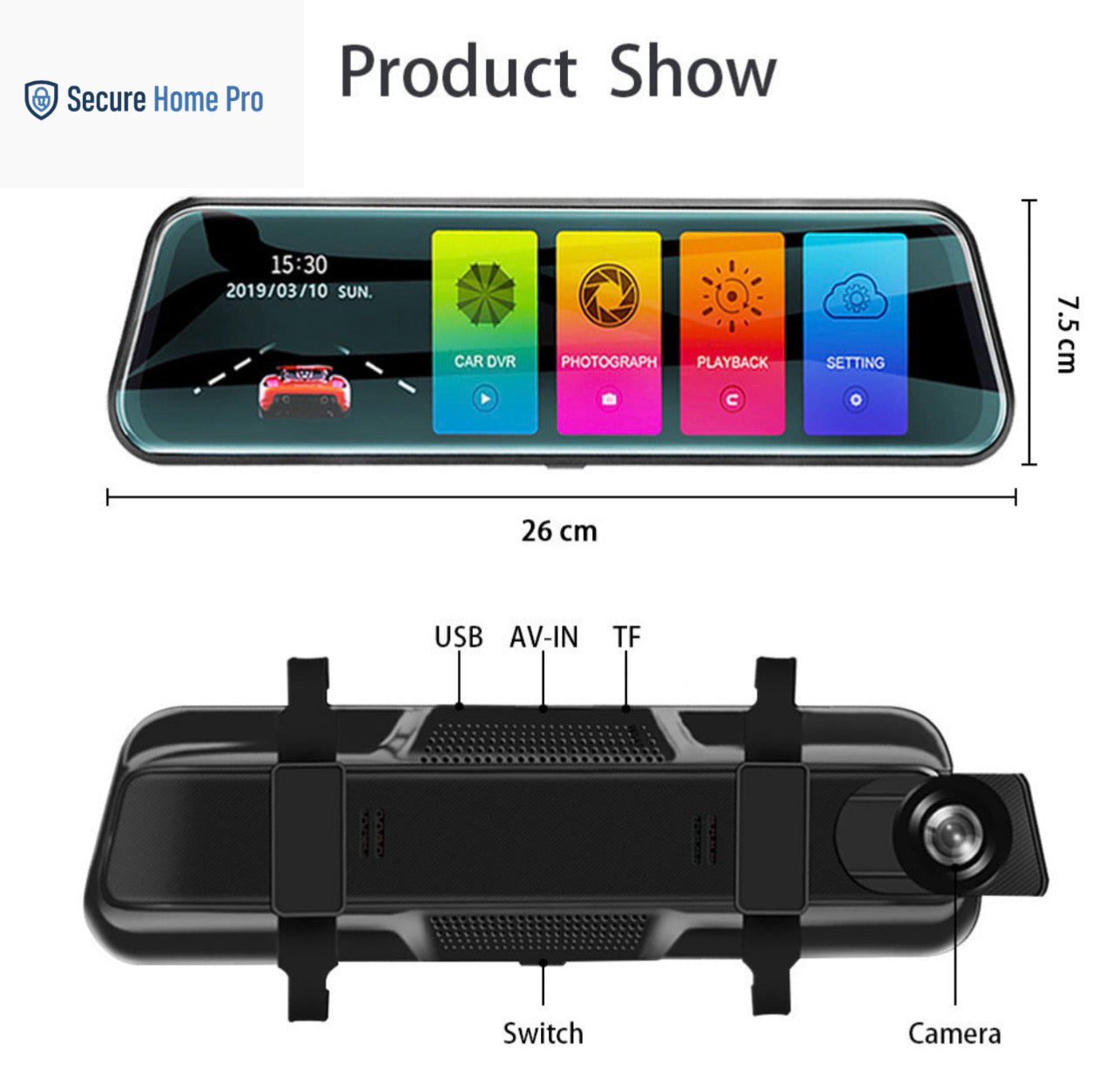 DualView 10 Mirror Dash Cam