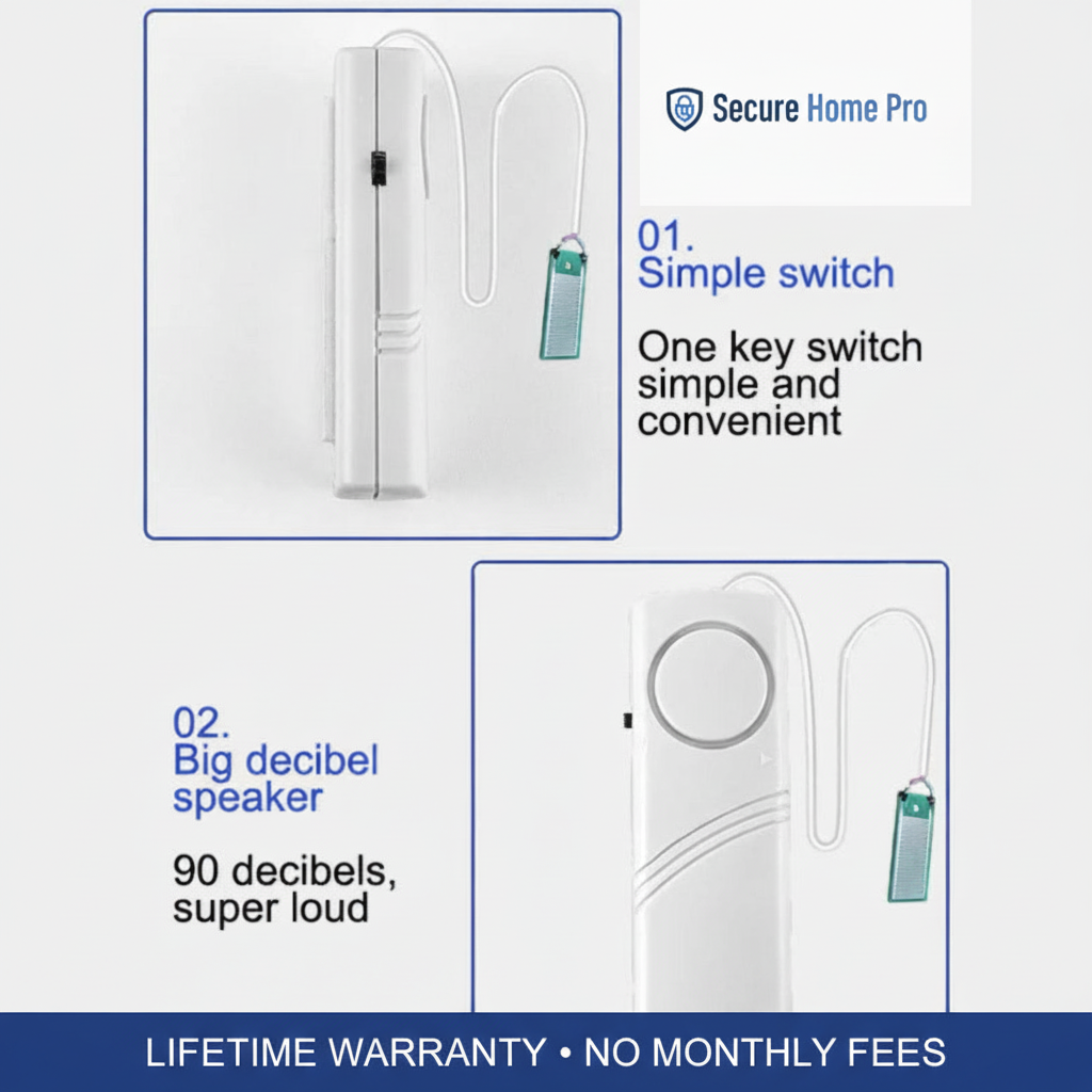 Door/Window Alarm with Warranty Banner