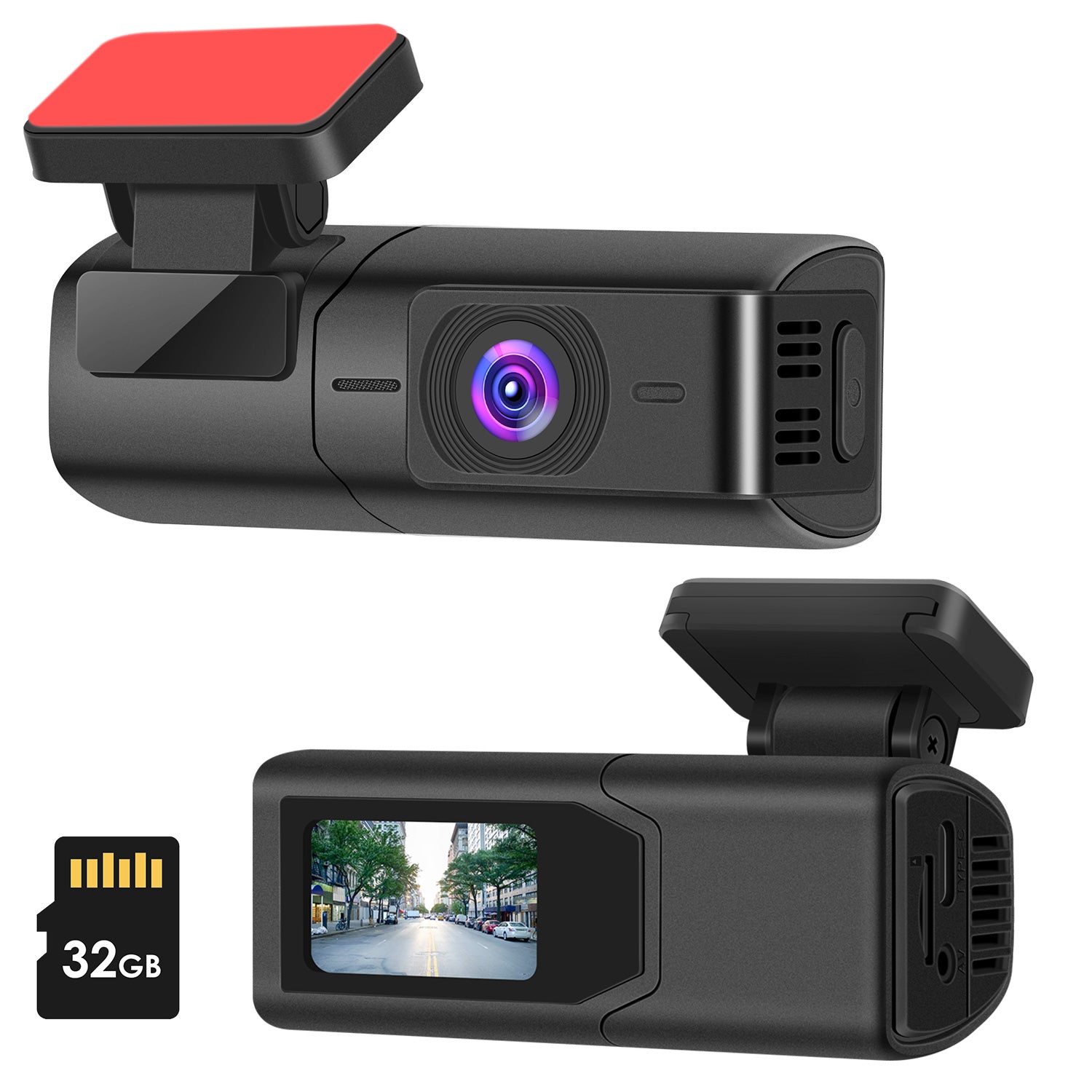 ProDrive™ 2K Dash Cam - Front & Rear Recording with Night Vision