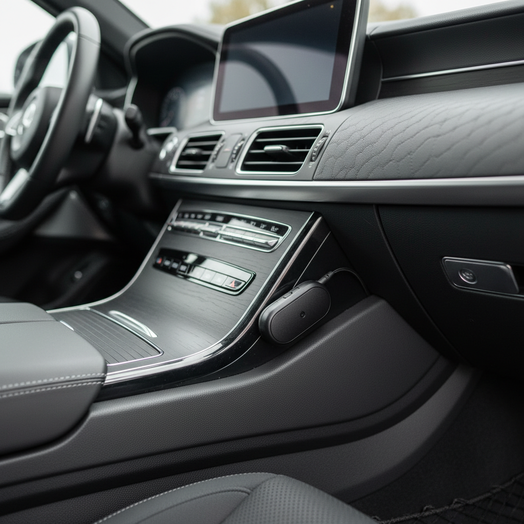 GPS Tracker in Car Interior