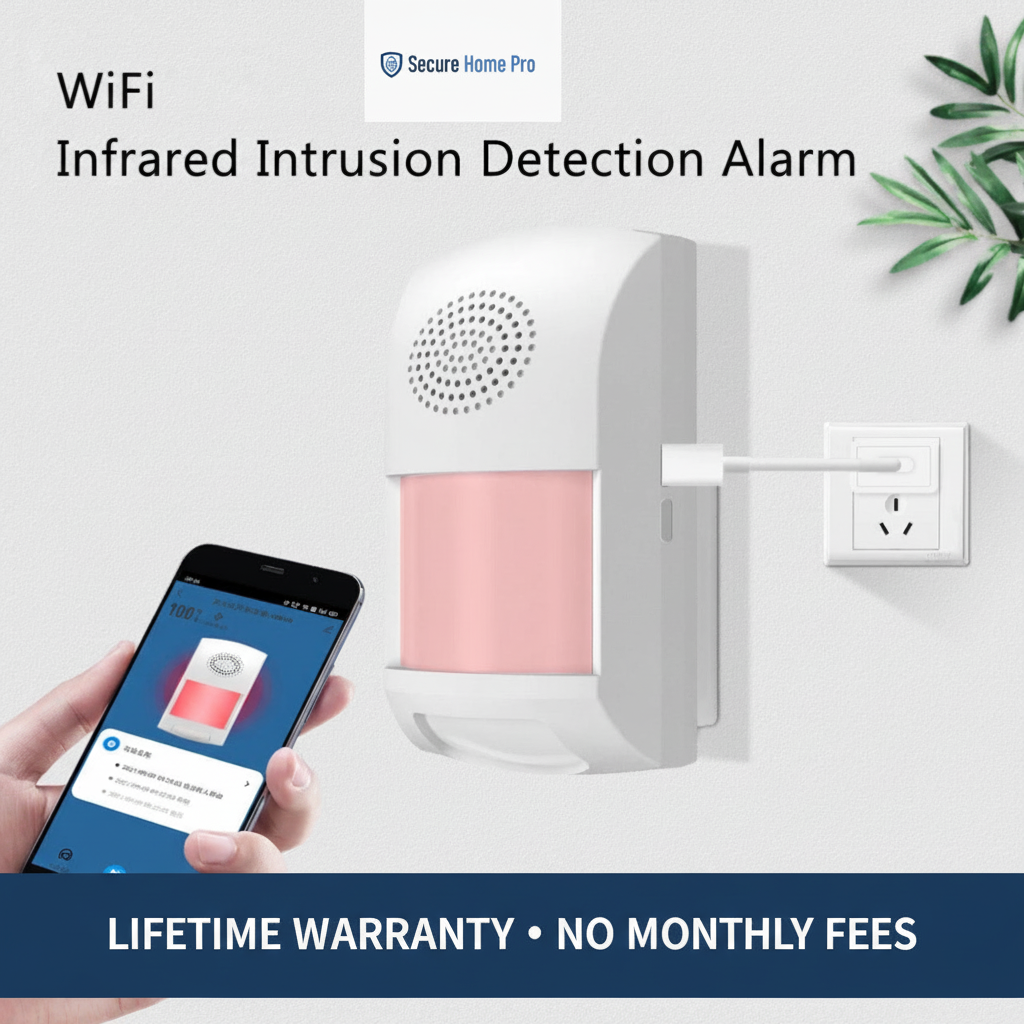 WiFi Intrusion Alarm with Warranty Banner